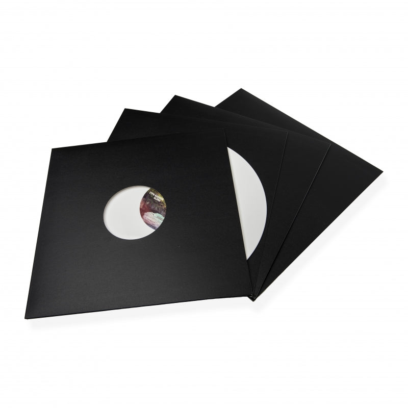 Pochette cartonnée pour vinyle 12 pouces noire