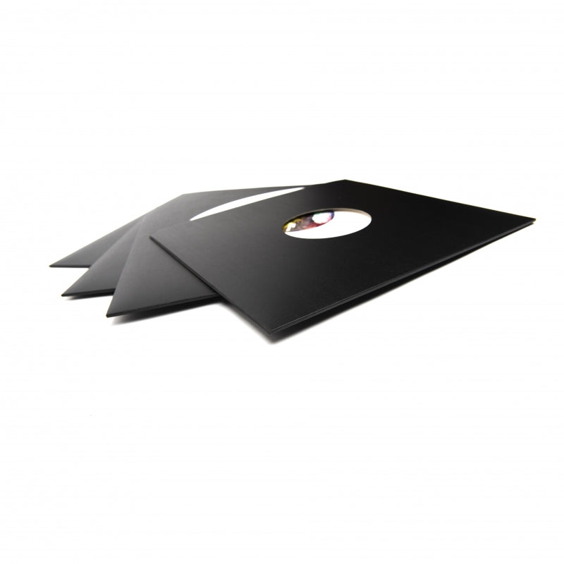 Pochette cartonnée pour vinyle 12 pouces noire mate