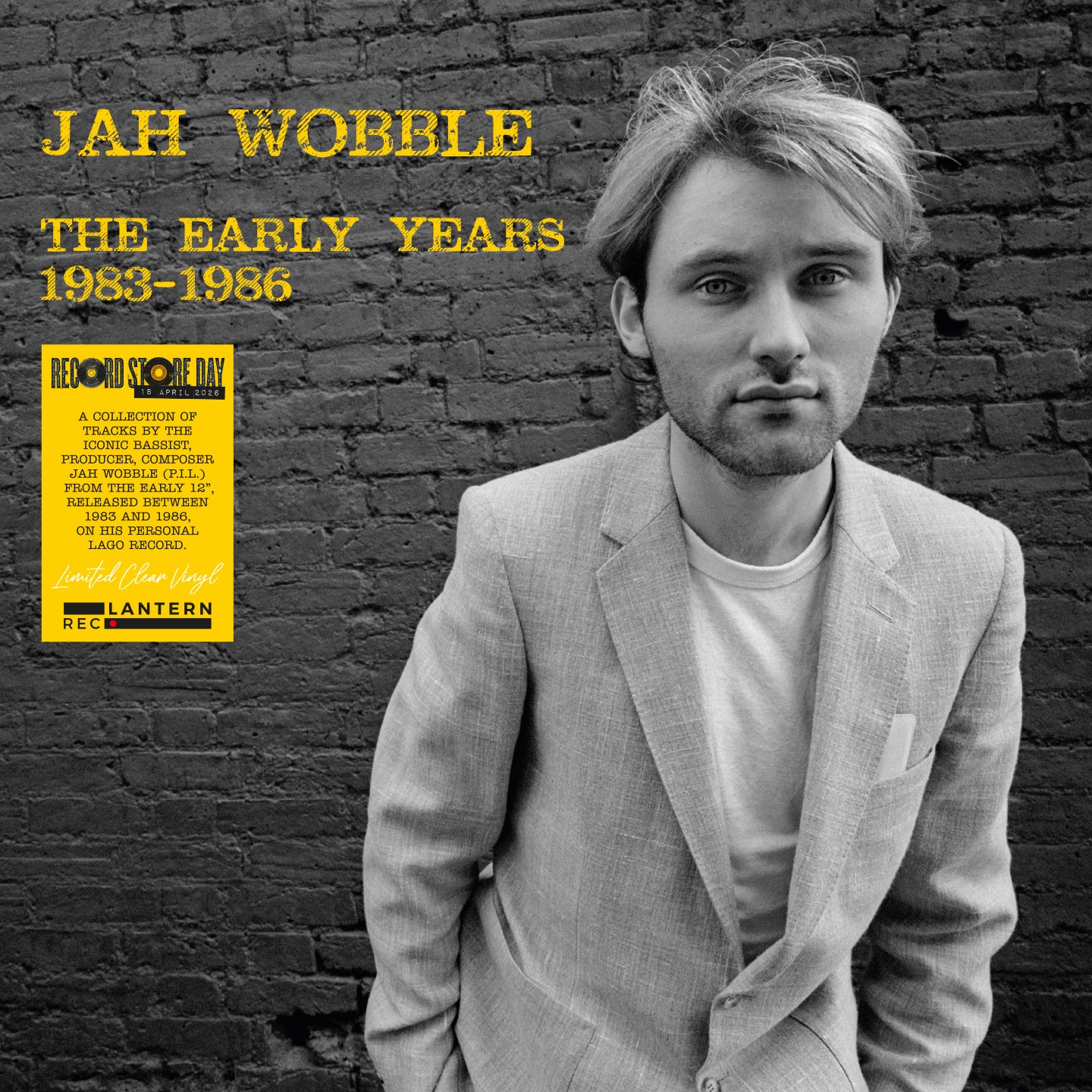 Jah Wobble - The Early Years 1983-1986 / Clear Vinyl