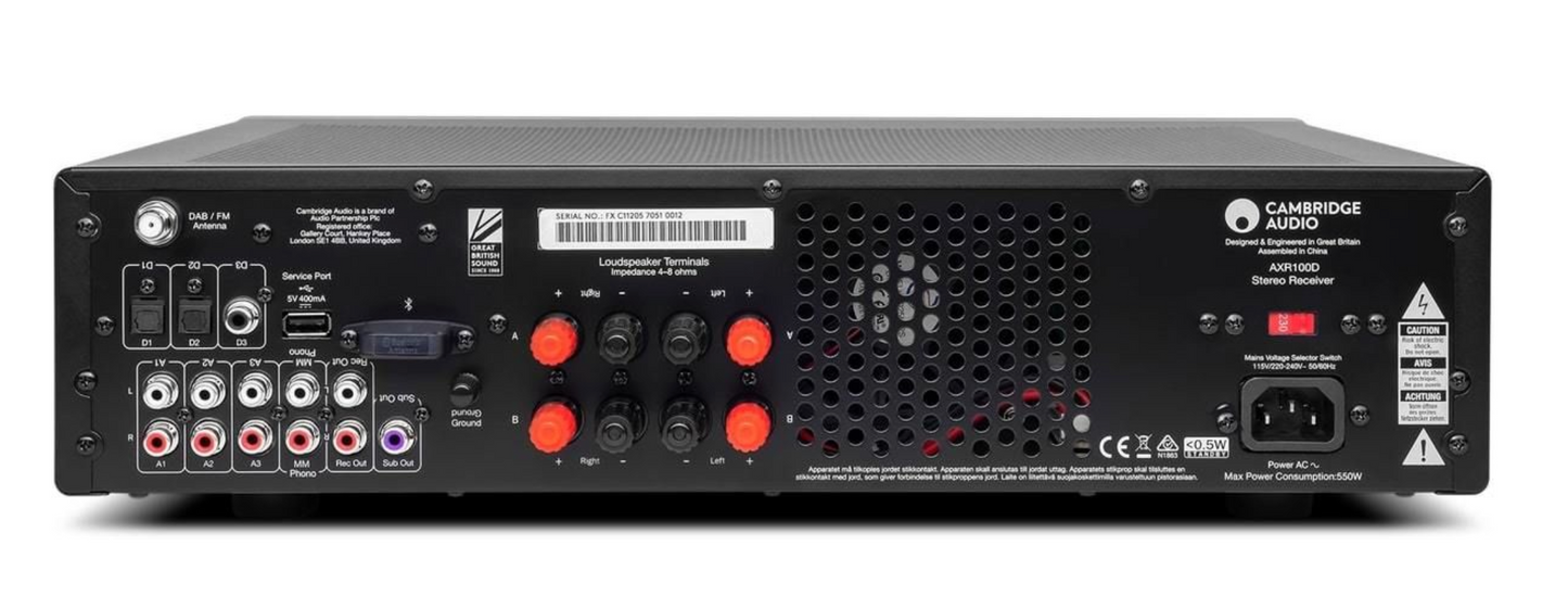 Cambridge Audio - AXR100D Lunar Grey | Amplificateur