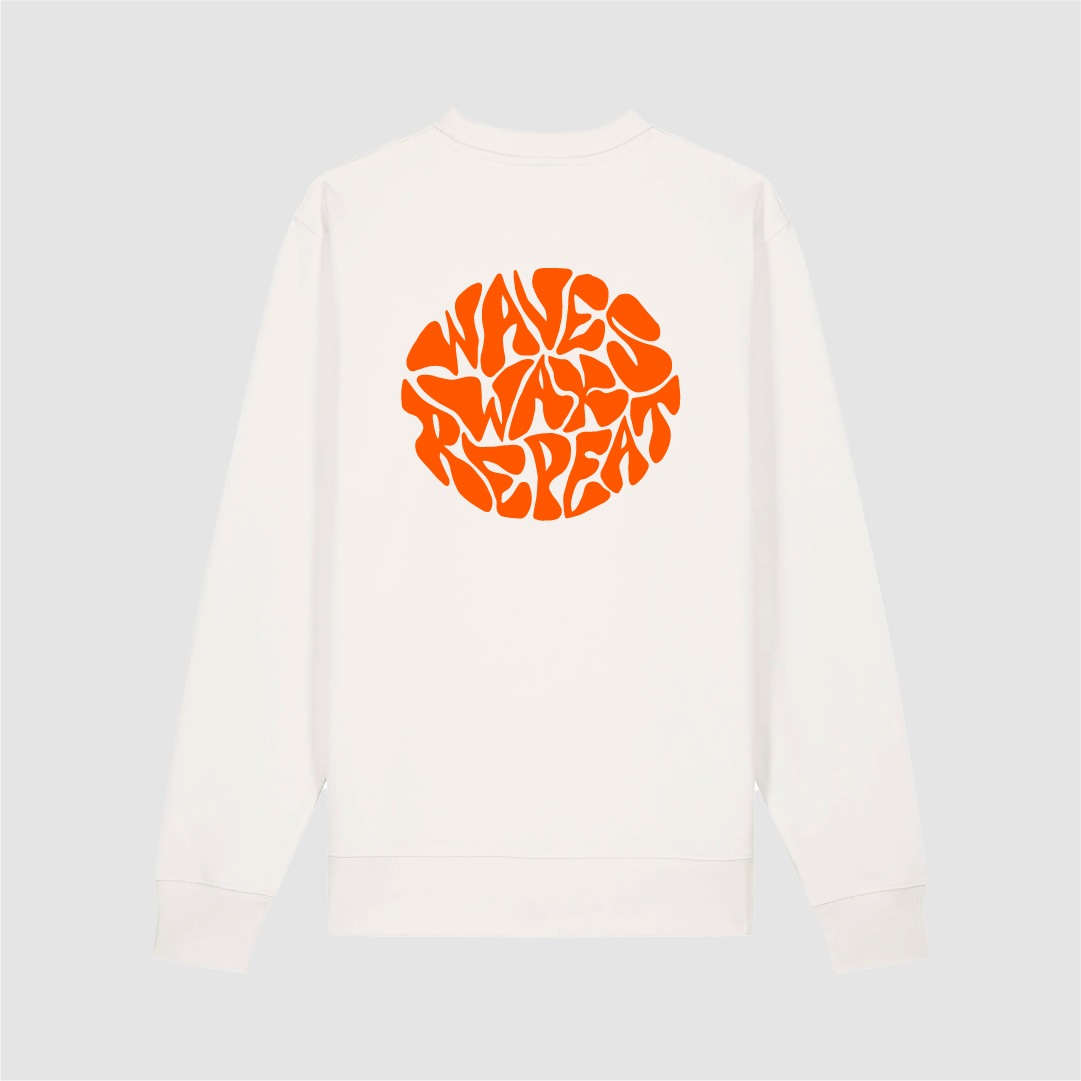 Crew Wave Wax Repeat Off White/ Orange