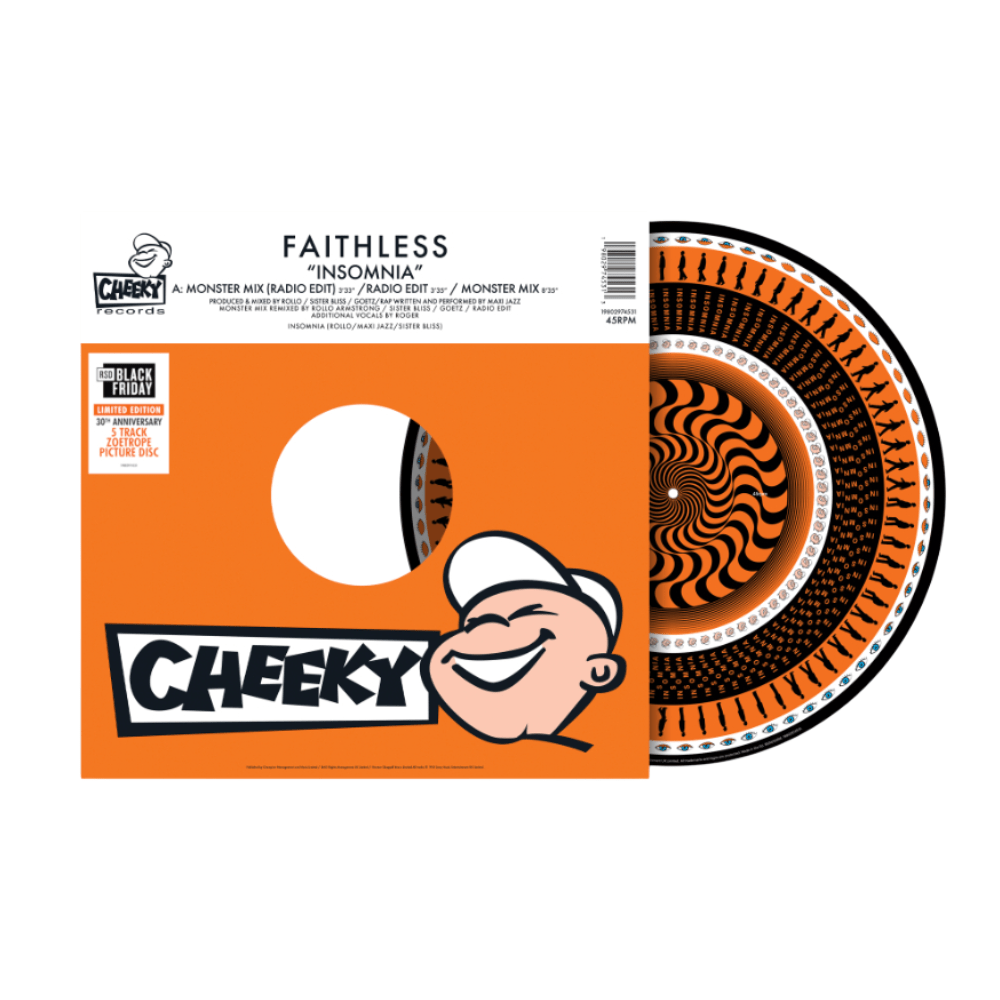 Faithless - Insomnia | 12" RSD2025 Black Friday exclusive zoetrope