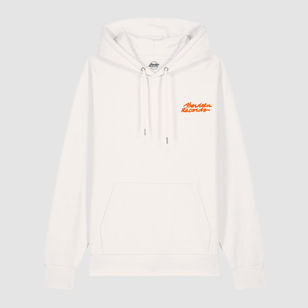 Hoodie Wave Wax Repeat Off White/ Orange