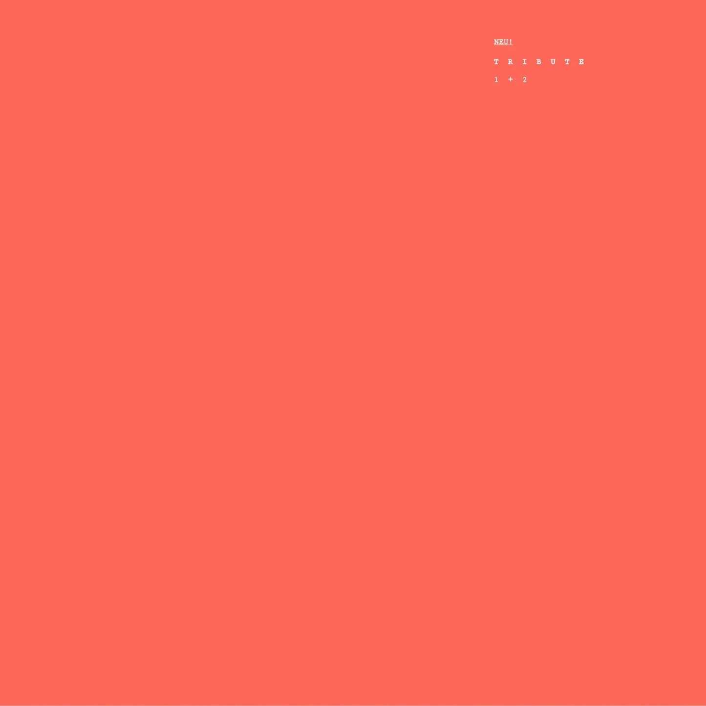 Neu! - A Tribute To Neu! | Limited Edition Transparent Vinyl