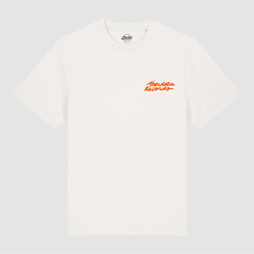 T-shirt Wave Wax Repeat Off White/ Orange