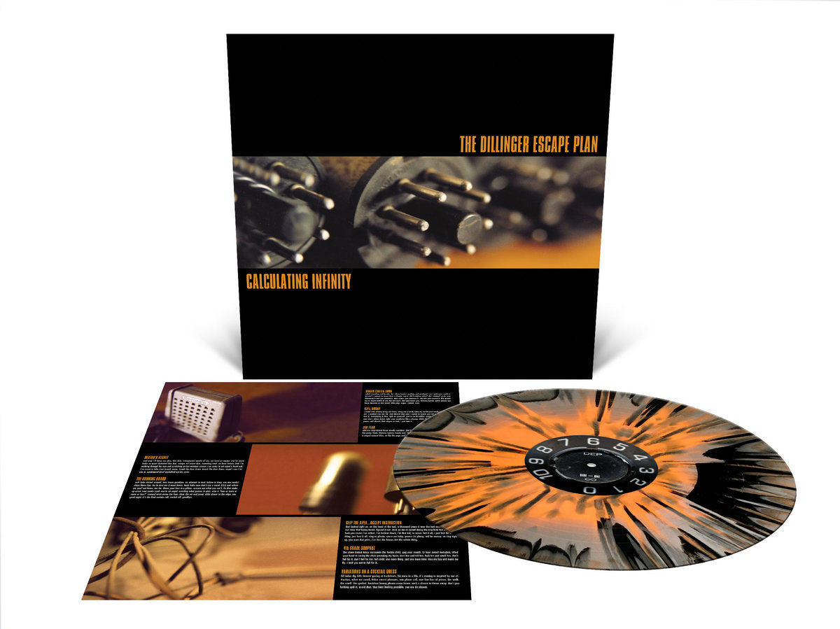 The Dillinger Escape Plan - Calculating Infinity [Halloween Orange, Metallic Silver and Black Tri Color Merge]