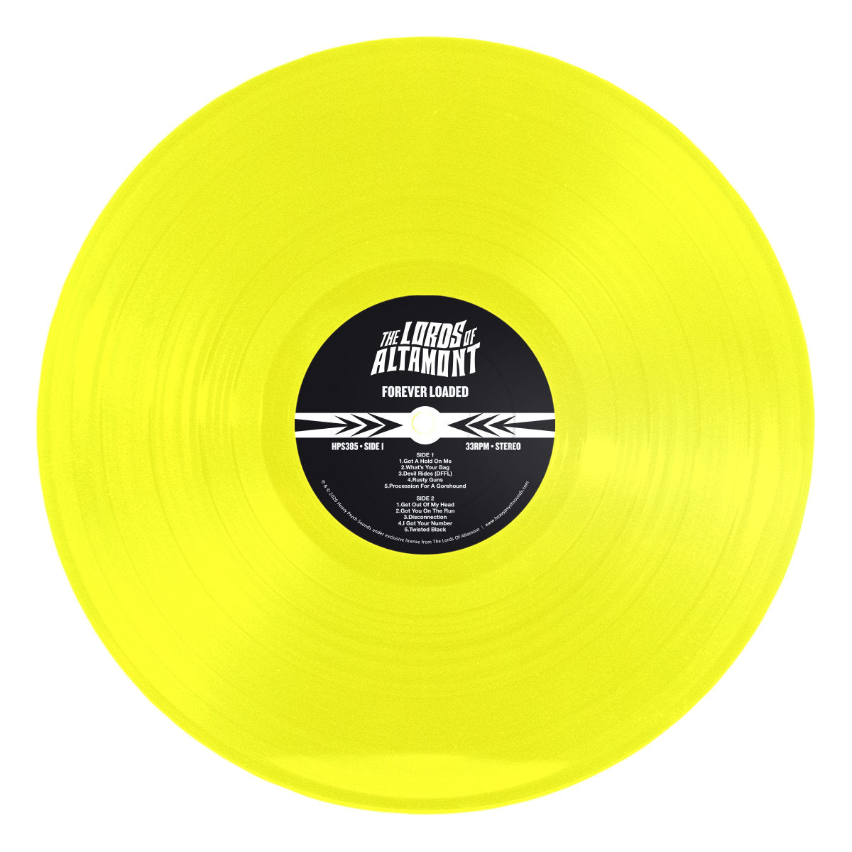 The Lords Of Altamont - Forever Loaded / Limited to 400 copies Neon yellow vinyl