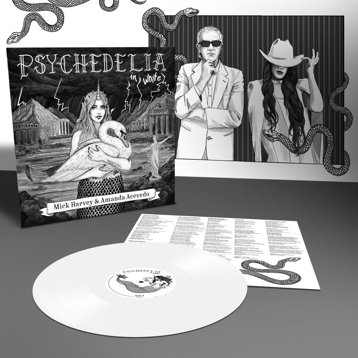 Mick Harvey & Amanda Acevedo - Psychedelia In White [Limited edition white LP]