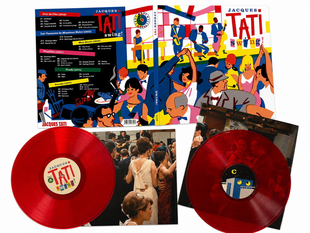 Jacques Tati - SWING (OST "Jour de Fête"/ "Les Vacances de Monsieur Hulot"/ "Mon Oncle"/ "Playtime"/ "Trafic"/ "Parade") [Limited edition translucid red 2LP]