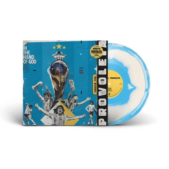 Cousin Feo & Dre Mendoza - Provoleta | Limited Edition 5th Anniversary Vinyl White & Blue