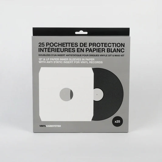 25 pochettes de protection intérieure en papier blanc