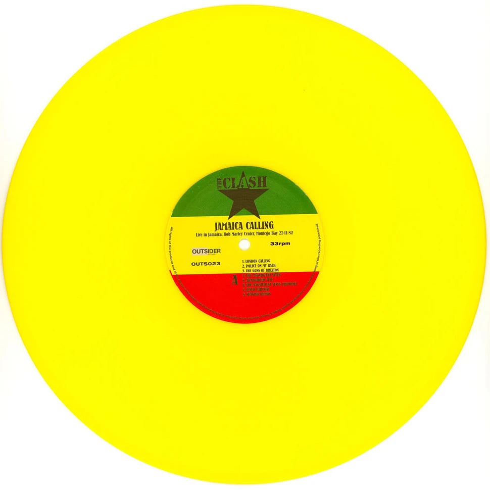 The Clash - Jamaica Calling: Live in Jamaica, Bob Marley Center, Montego Bay, November 27, 1982 [Yellow LP]