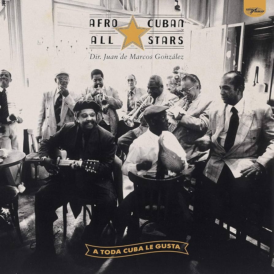 Afro Cuban All Stars - A Toda Cuba Le Gusta / White, blue & red inkimplision 2LP