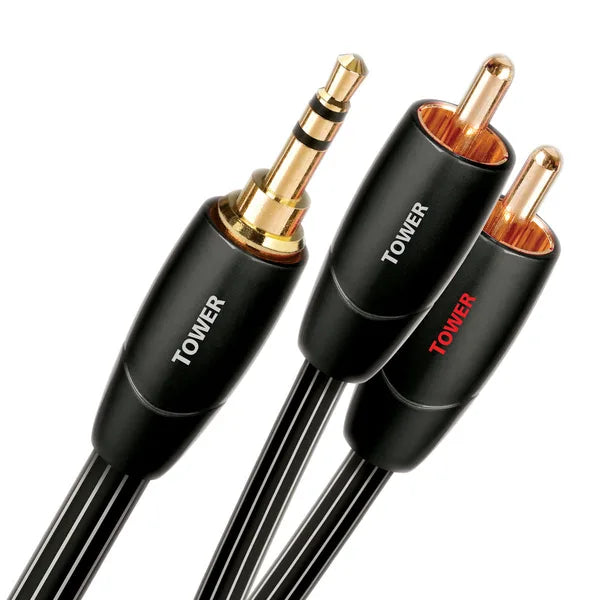 AudioQuest Tower Mini-Jack vers RCA 1 m – Câble Audio Haute Fidélité