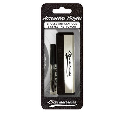 Accessoires Vinyles - Brosse antistatique pour vinyle + stylet pour diamant