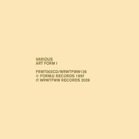 Various Artists - Art Form I | Limited Edition