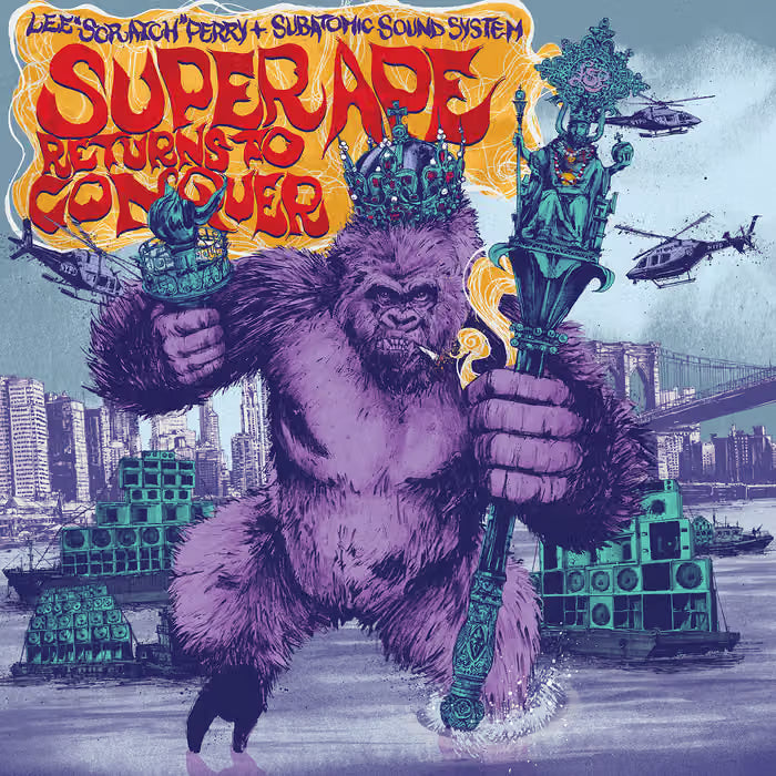 Lee Scratch Perry & Subatomic Sound System - Super Ape Returns To Conquer (Red 10")