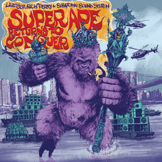 Lee Scratch Perry & Subatomic Sound System - Super Ape Returns To Conquer (Red 10")