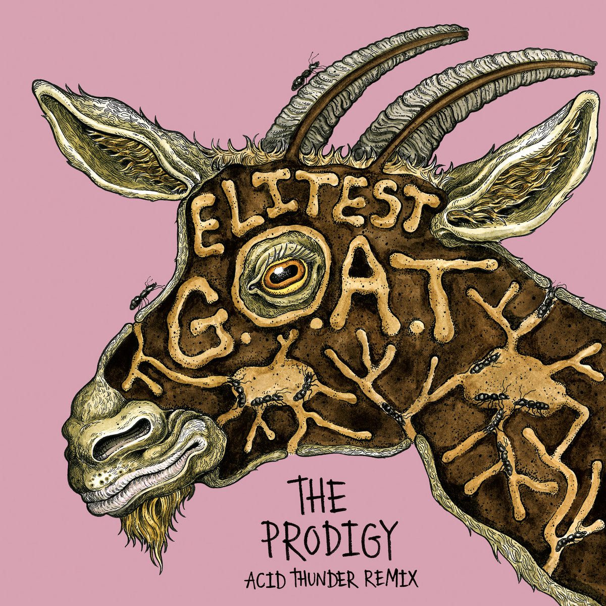 Sleaford Mods - Elitest G.O.A.T [The Prodigy Acid Thunder Mix] / Gold 7"