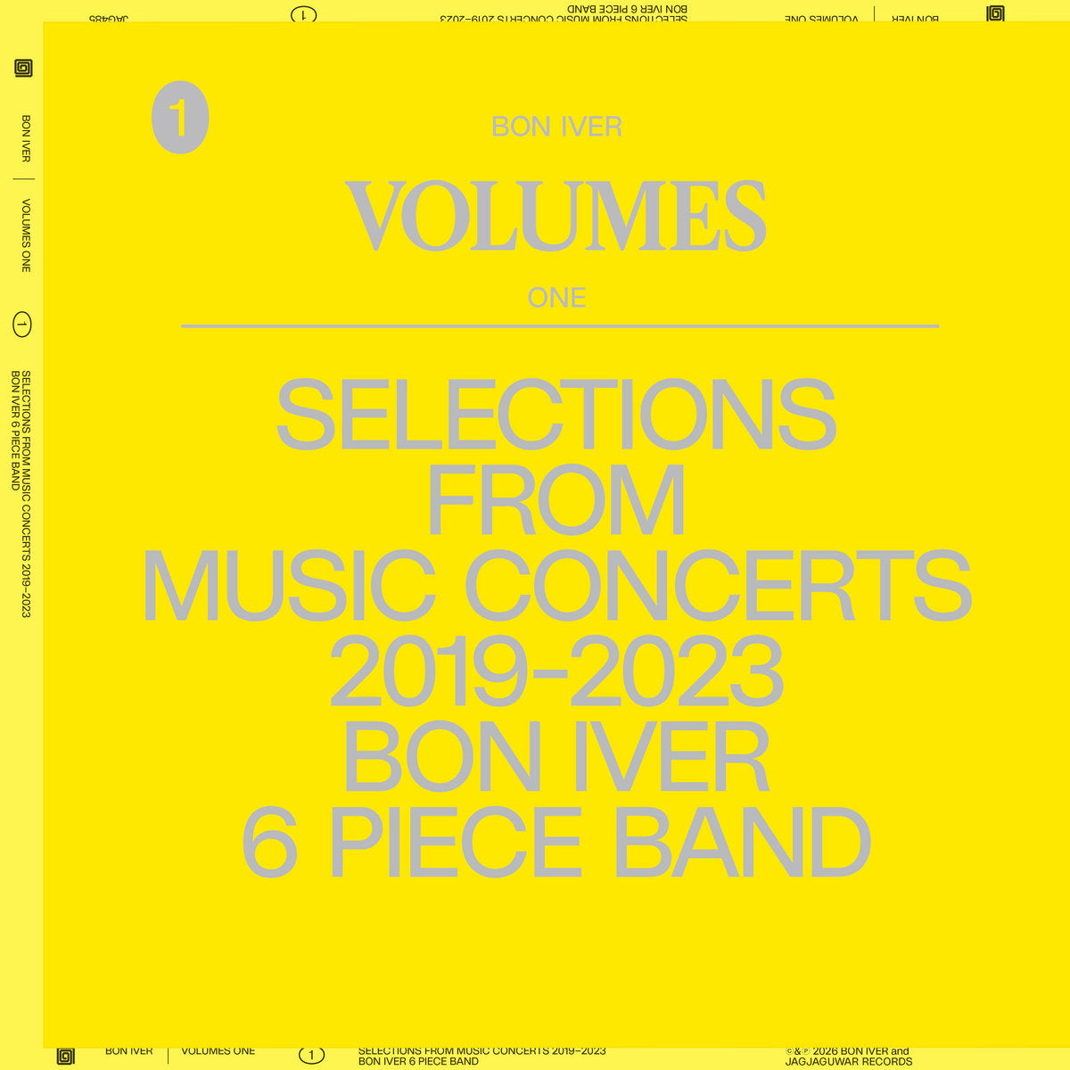 Bon Iver - Volumes: One "Selections from Music Concerts 19-23 6 Pieces Band"