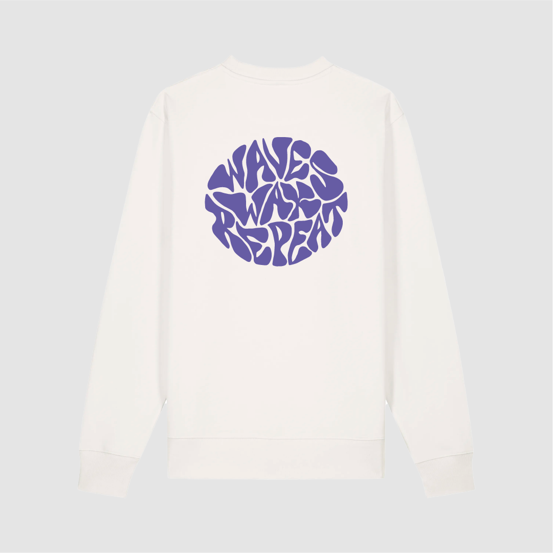 Crew Wave Wax Repeat Off White / Violet
