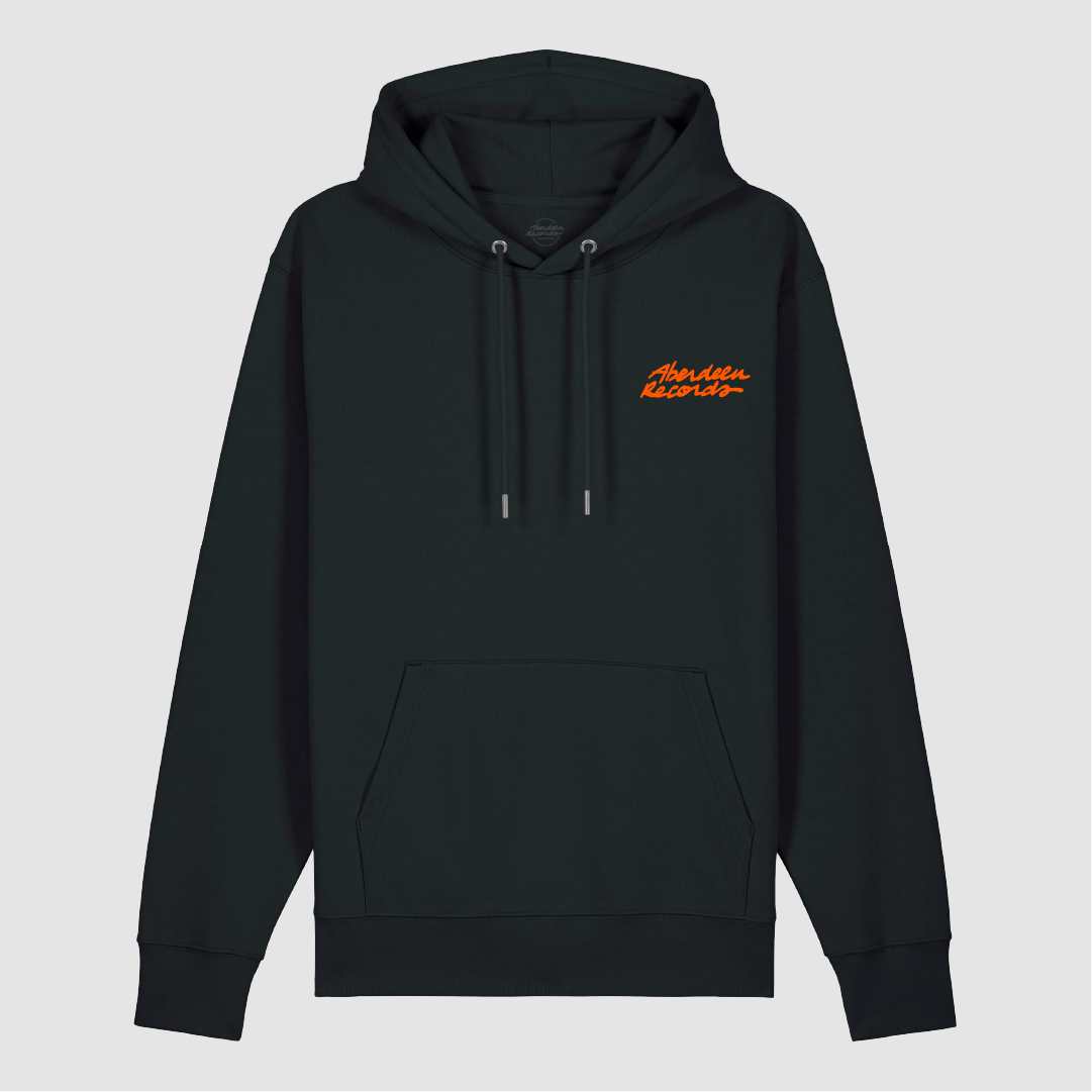 Hoodie Wave Wax Repeat Black / Orange