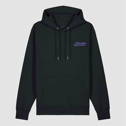 Hoodie Wave Wax Repeat Black / Violet