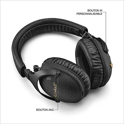 Marshall - Monitor III A.N.C Black | Casque Circum Aural Fermé Bluetooth