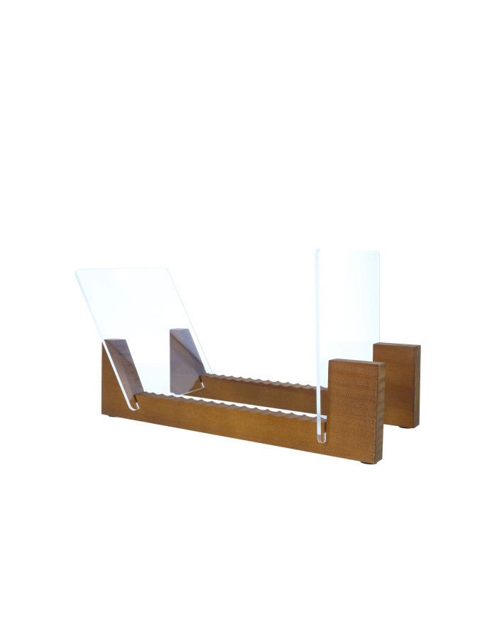Enova - Meuble Rangement 120 Vinyles – Finition chêne