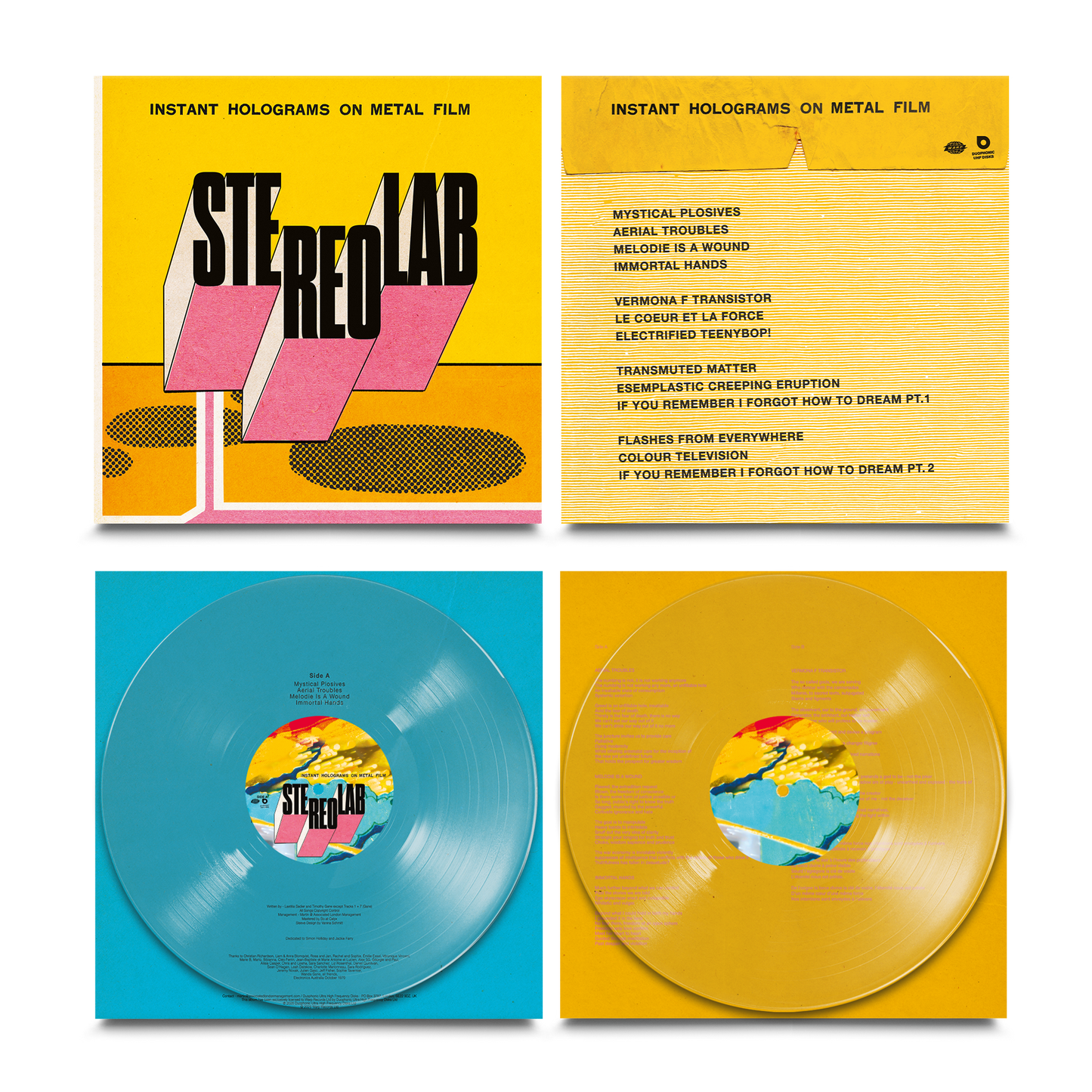 Stereolab - Instant Holograms On Metal Film (Clear vinyl)