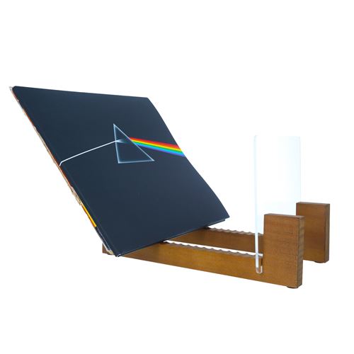 Support de rangement pour 40 vinyles finition bois