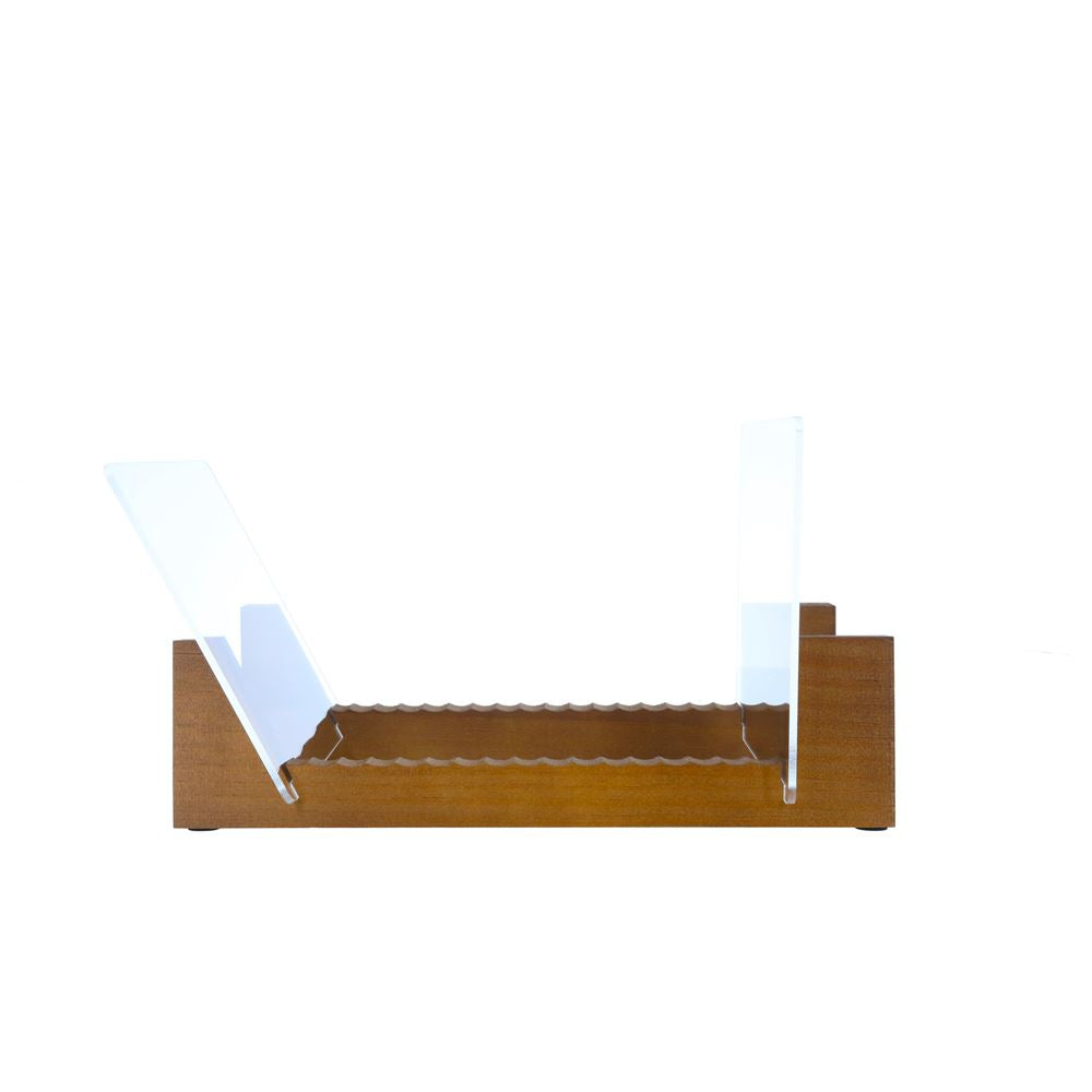 Support de rangement pour 40 vinyles finition bois