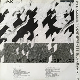 Wire - Document & Eyewitness 1979-1980